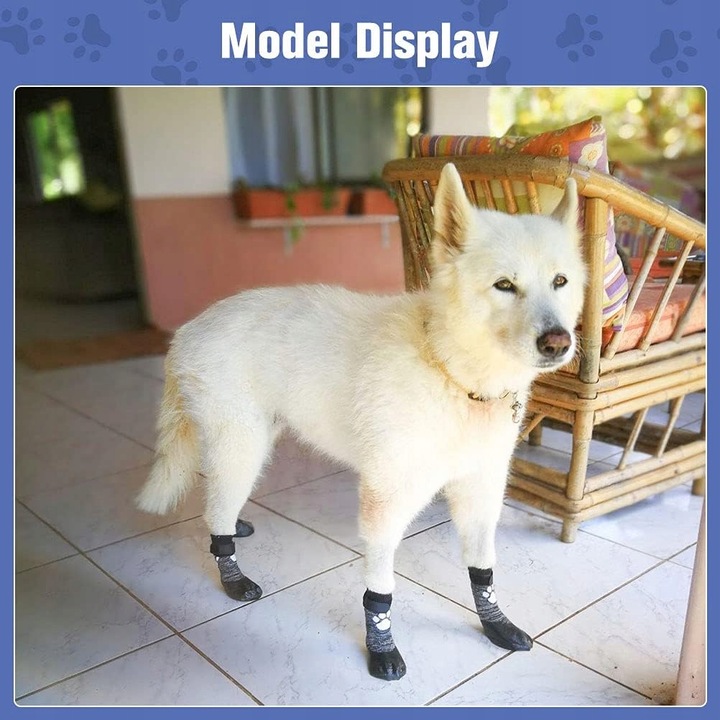 SKARPETY ANTYPOŚLIZGOWE DLA PSA ROZM. XXL