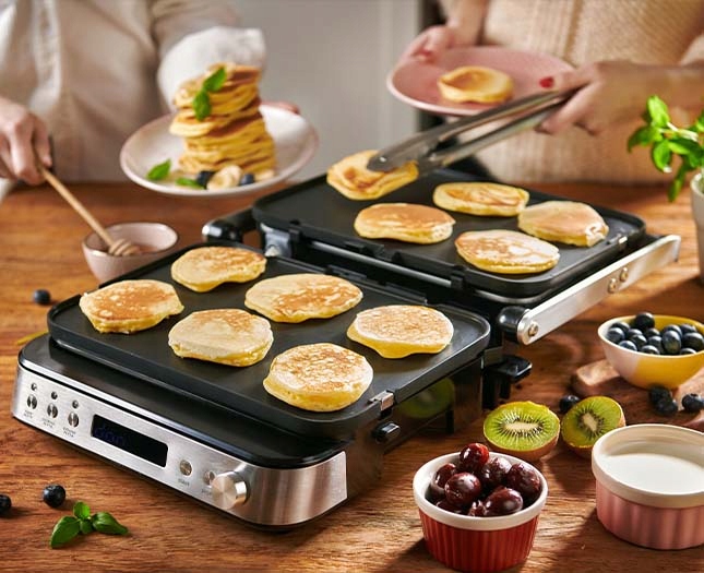 Grill kontaktowy elektryczny RAVEN EGE005 2000W płyty do gofrów