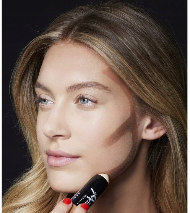 MAYBELLINE SZTYFT DO KONTUROWANIA TWARZY BRONZER KOREKTOR V-SHAPE DUO STICK