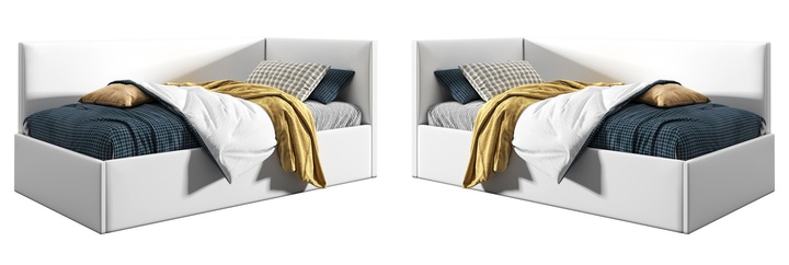 Łóżko młodzieżowe 120x200, Supreme Roma, Tapczan, Pojemnik, Jasny