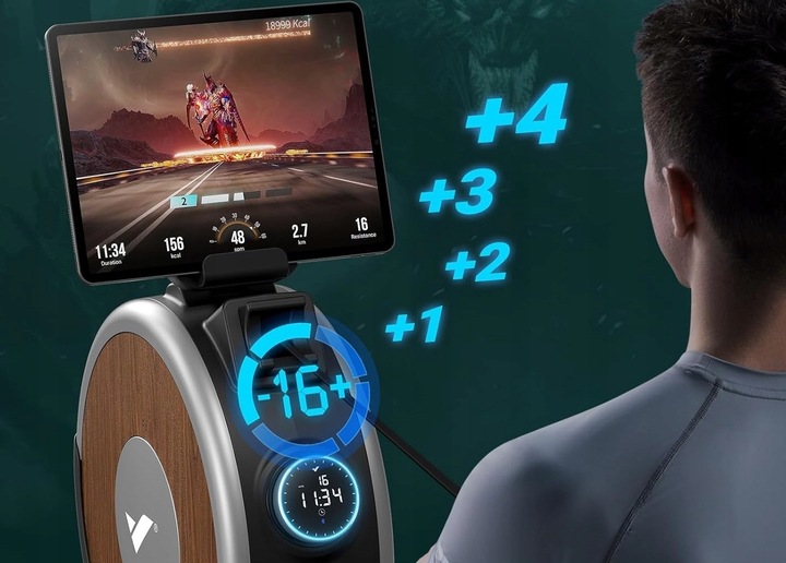 MERACH Q1S 2024 wioślarz magnetyczny 16 poziomów oporu 160 kg nowy