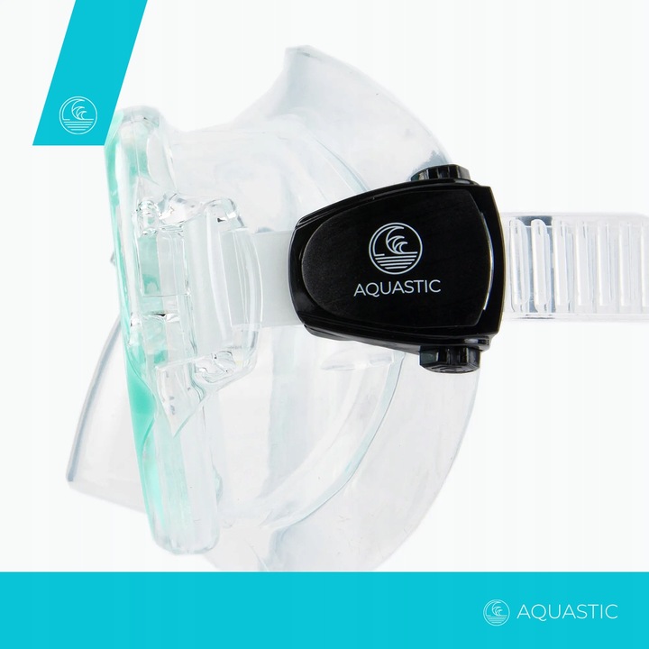 Zestaw do nurkowania AQUASTIC Maska + Fajka nieb.