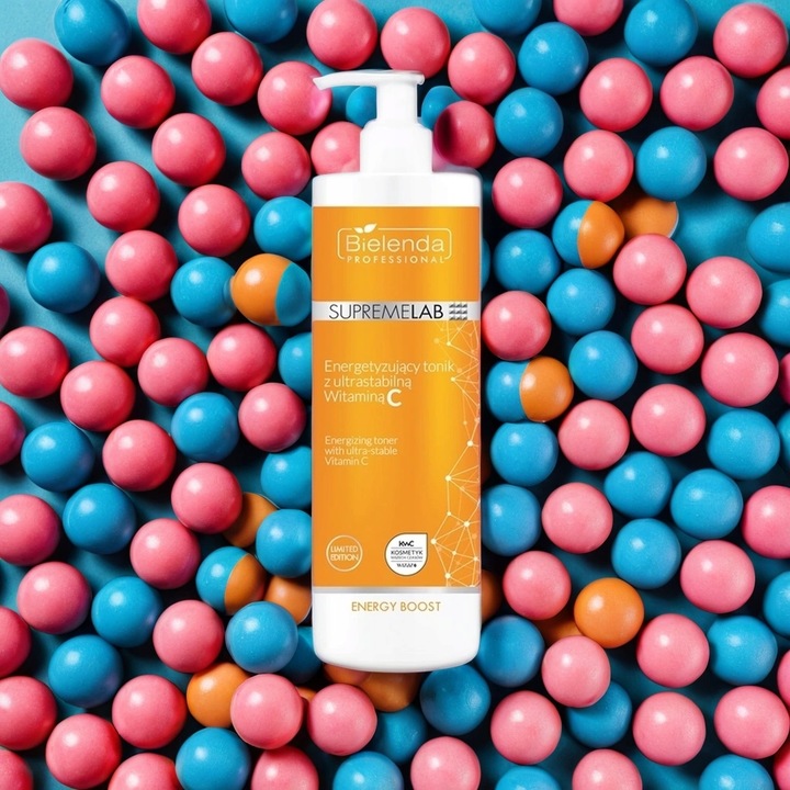 TONIK DO TWARZY BIELENDA SUPREMELAB ENERGETYZUJĄCY Z WITAMINĄ C 500ML