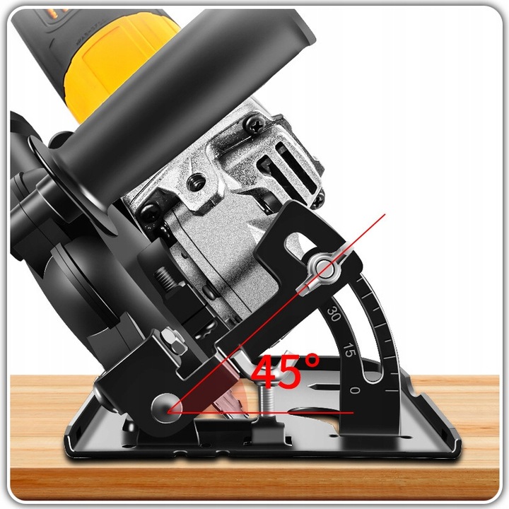 Adapter prowadnica z odsysaczem do szlifierki kątowej 125mm osłona