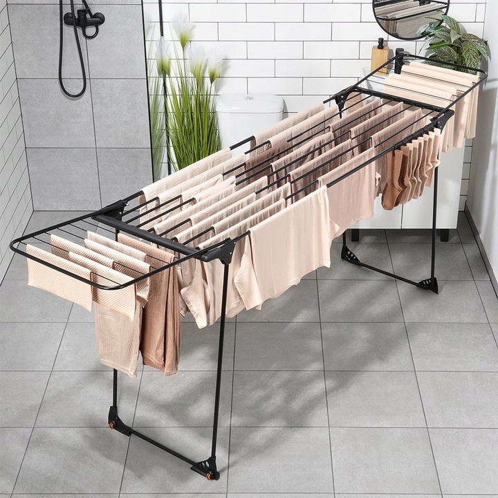 Duża SUSZARKA NA PRANIE ubrania odzież bieliznę TELESKOPOWA rozsuwana XXL