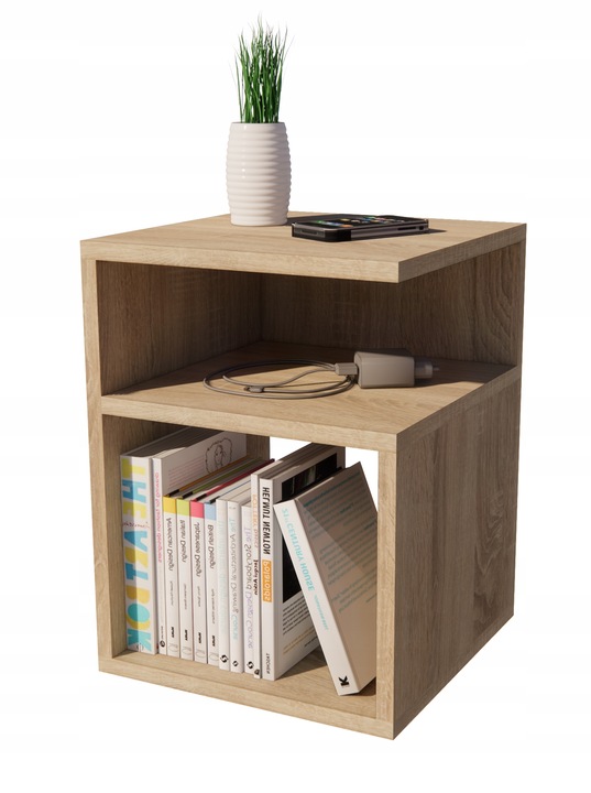 Szafka nocna szóstka,stolik bez szuflad,dąb sonoma