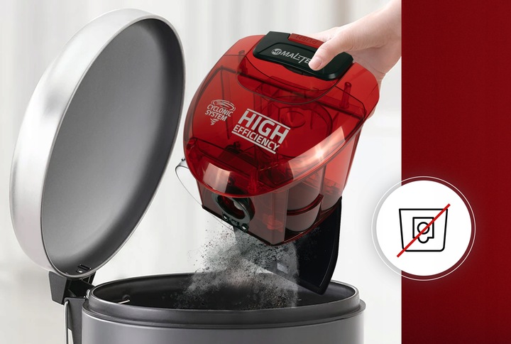 ODKURZACZ BEZWORKOWY CYKLONOWY DOMOWY HEPA TURBOSZCZOTKA LEKKI MOCNY