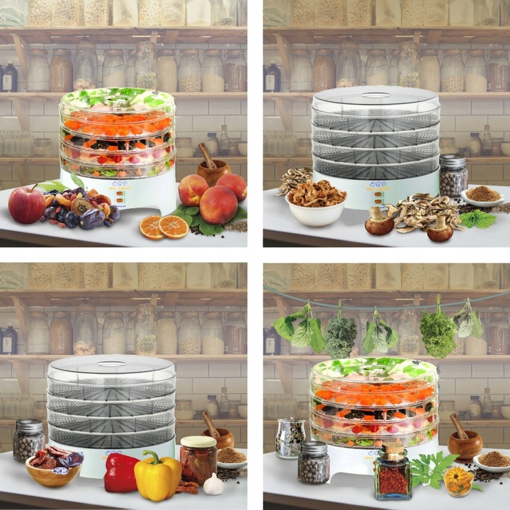 Suszarka Do Grzybów Owoców NIEWIADÓW 970.02 PS 500W +GRATIS Nożyk 17