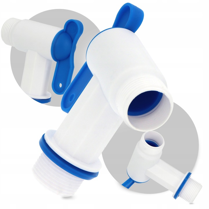 Zawór PP MAUZER 3/4 GZ Kran ZBIORNIKA 1000L Beczki Mauser Kranik