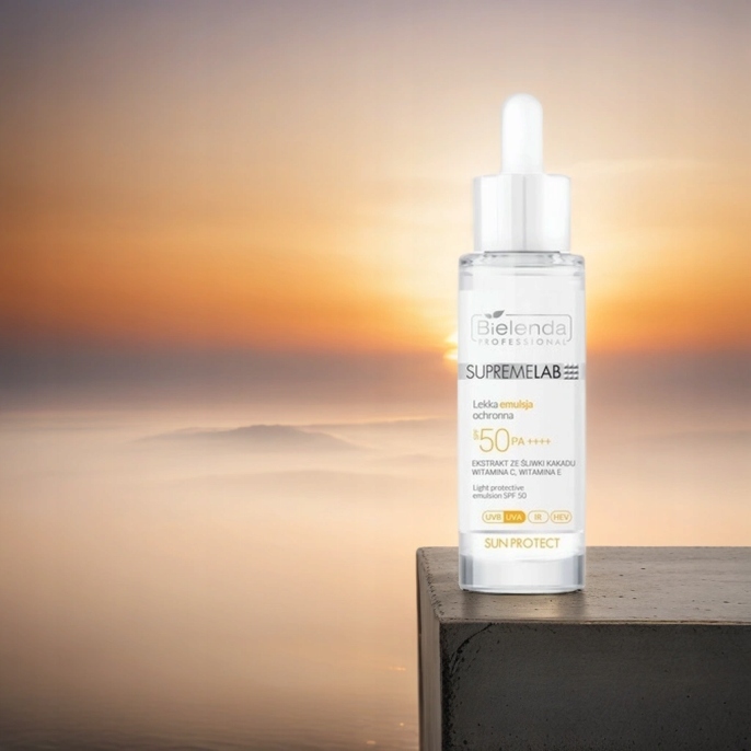 BIELENDA SUPREMELAB EMULSJA OPALANIA OCHRONNA SPF50 PA ++++ UVA UVB IR HEV