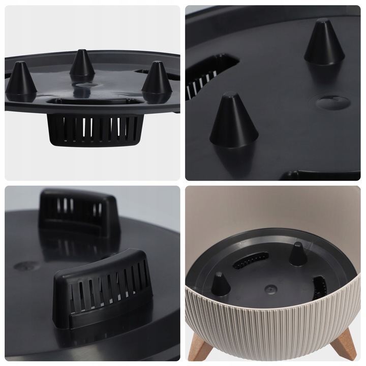 DONICZKA DONICA OSŁONKA NA NÓŻKACH WKŁAD KWIETNIK 24cm BEŻOWA MISA