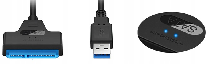 ADAPTER USB 3.0 SATA PRZEJŚCIÓWKA DO DYSKU HDD SSD