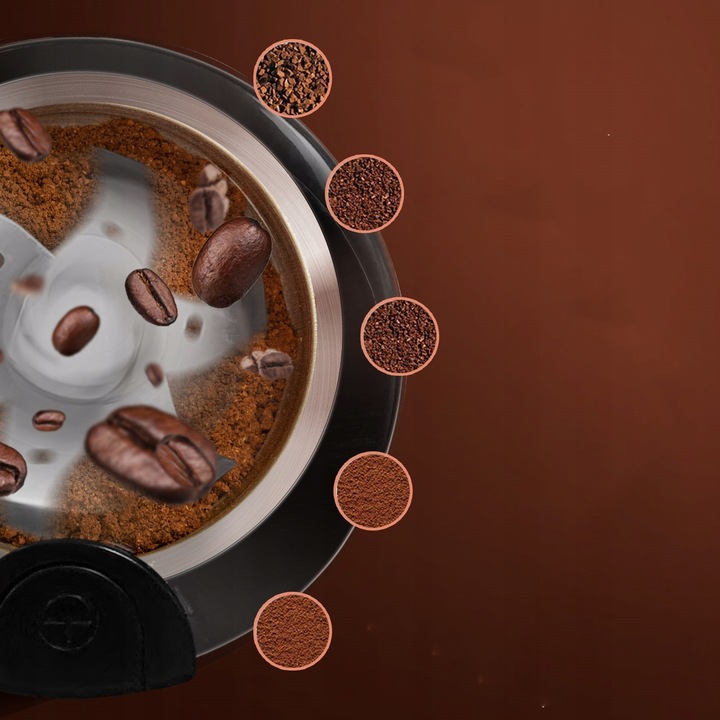 MŁYNEK ELEKTRYCZNY AIGOSTAR DO KAWY DO ZIAREN ZIÓŁ ORZECHÓW 200W