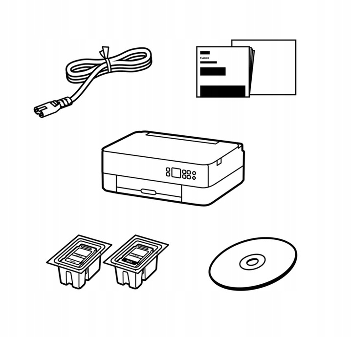 Biała Drukarka CANON Pixma TS5351 3w1 DRUK KOLOR DUPLEX SKAN WIFI TUSZE