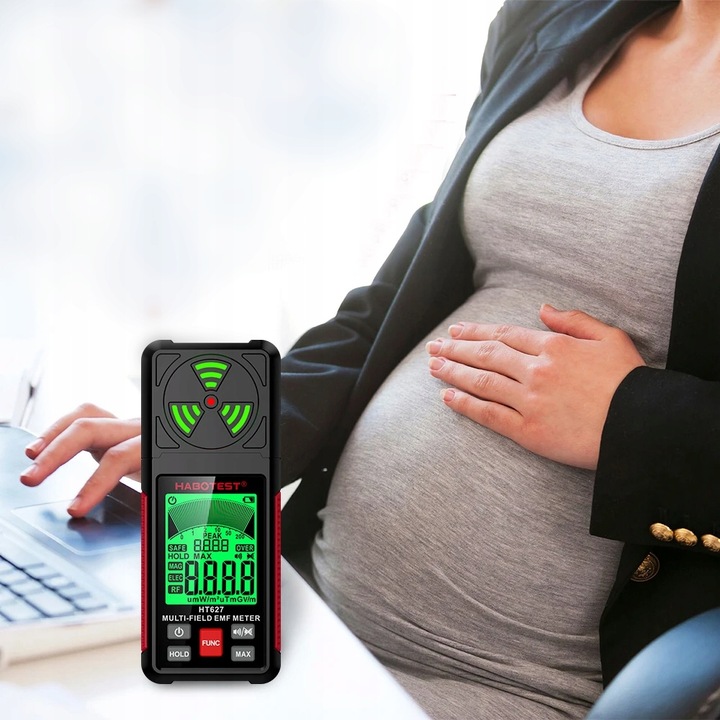 MIERNIK POLA ELEKTROMAGNETYCZNEGO EMF TESTER FAL RADIOWYCH HABOTEST HT627