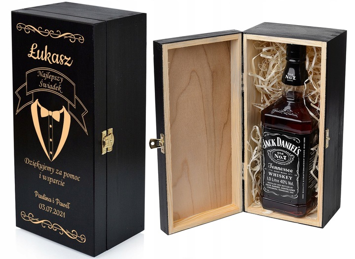 PODZIĘKOWANIE DLA ŚWIADKA SKRZYNKA NA WHISKEY