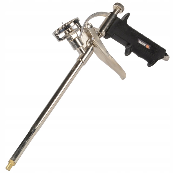 PISTOLET DO PIANKI PIANY MONTAŻOWEJ METALOWY MOCNY BLACK