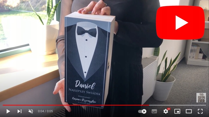 PODZIĘKOWANIE DLA ŚWIADKA ŚWIADKOWEJ SKRZYNKA