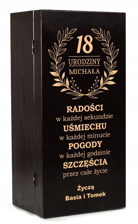 SKRZYNKA NA WHISKY JACK DANIELS PREZENT URODZINY 18 20 25 30 35 40 45