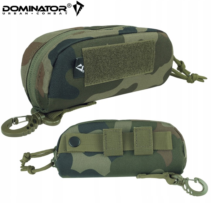 ETUI NA OKULARY TWARDE KIESZEŃ MOLLE DOMINATOR Z KARABIŃCZYKIEM MORO