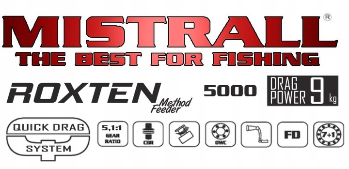 Kołowrotek Method Feeder ROXTEN 5000 Quick Drag Mistrall Lekki