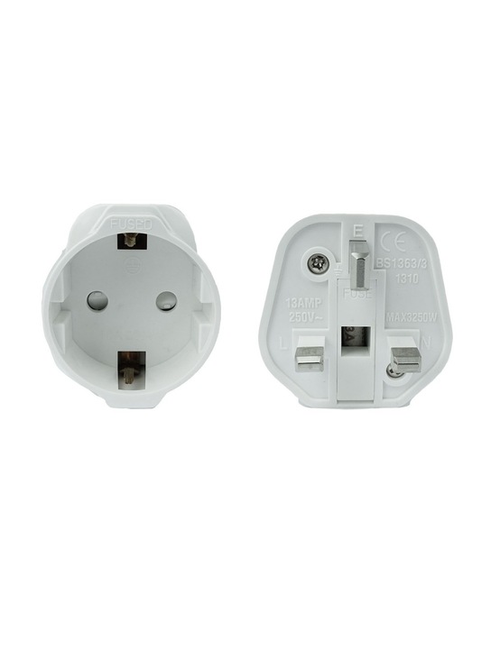 2x Adapter gniazdka Dubaj Malta Cypr Emiraty Katar