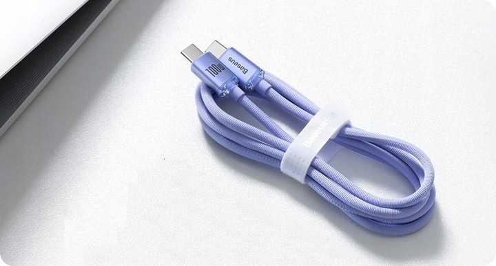 BASEUS MOCNY KABEL USB-C SZYBKIE ŁADOWANIE TYPE-C PD 100W QC 3.0 5A 1.2M