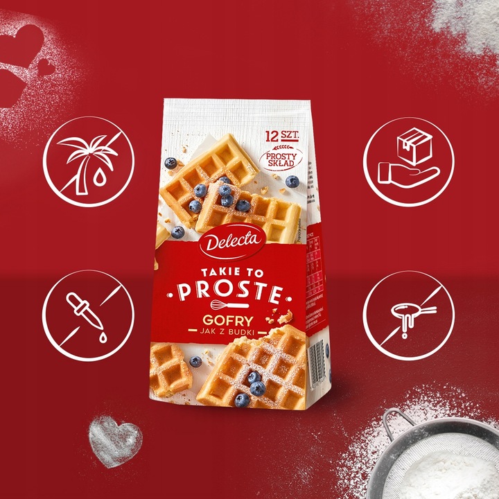 Gofry jak z budki Delecta 3x340g Takie to proste ciasto w proszku