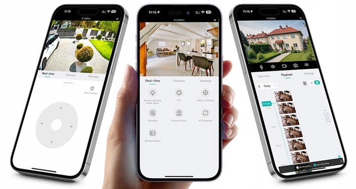 Kamera Zewnętrzna Obrotowa IP WiFi 8MPx 8MP 4K ULTRA HD 4x ZOOM