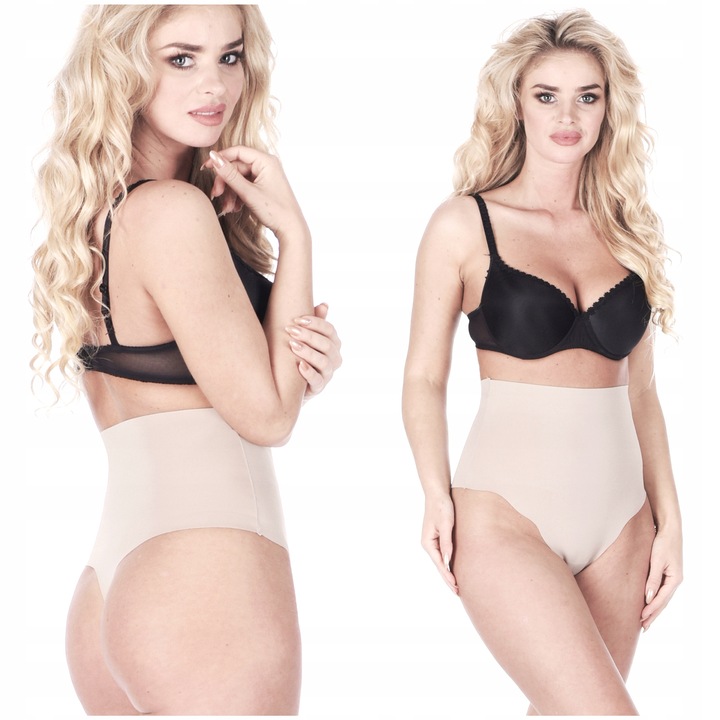 Orirose wysokie MAJTKI stringi WYSZCZUPLAJĄCE brzuch modelujące LASEROWE