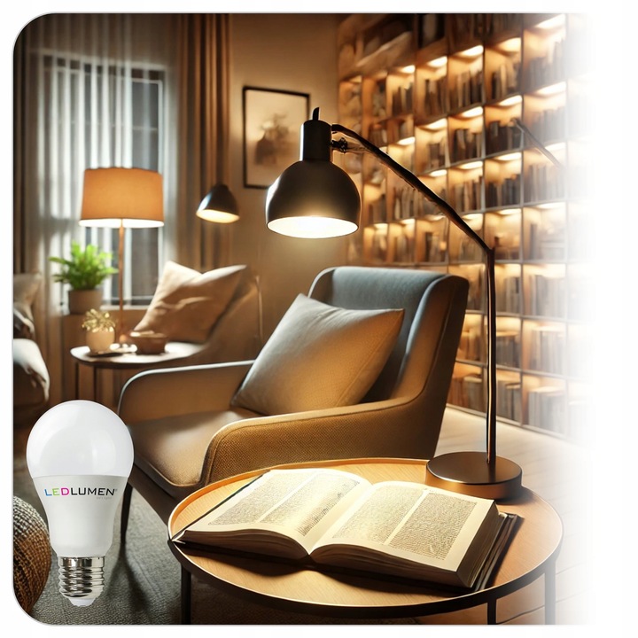 Zestaw 6x Żarówka LED E27 15W=100W 1521lm 240° Brak Migotania Ciepła