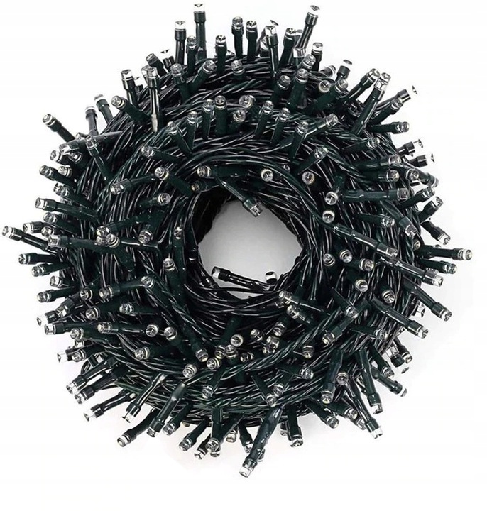 LAMPKI CHOINKOWE 1000 LED ZEWNĘTRZNE WEWNĘTRZNE BIALY ZIMNY