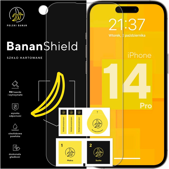 Szkło hartowane 9H BananShield do Apple iPhone 14 Pro
