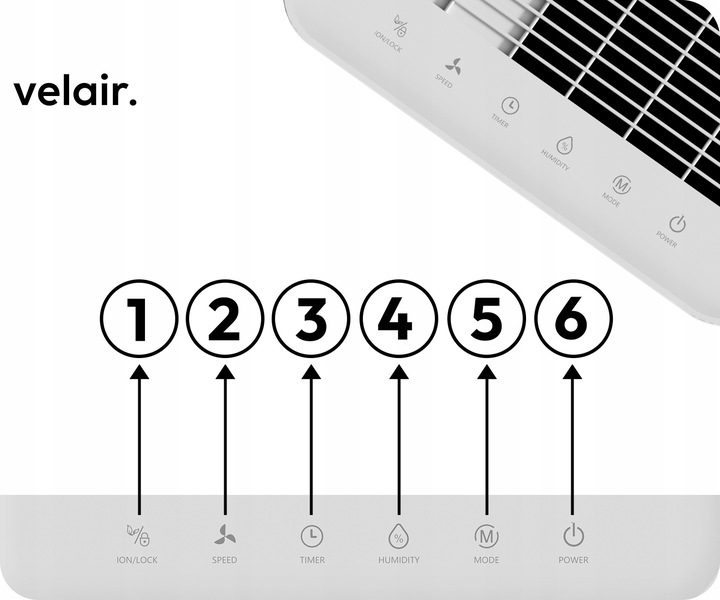Osuszacz powietrza VELAIR LUMEA X 20l/24h WiFi +TIMER pochłaniacz
