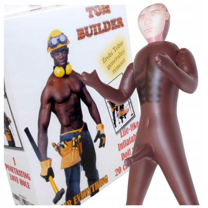 DMUCHANA LALKA FACET murzyn pompowana Z DUŻYM PENISEM WIECZÓR PANIEŃSKI 18