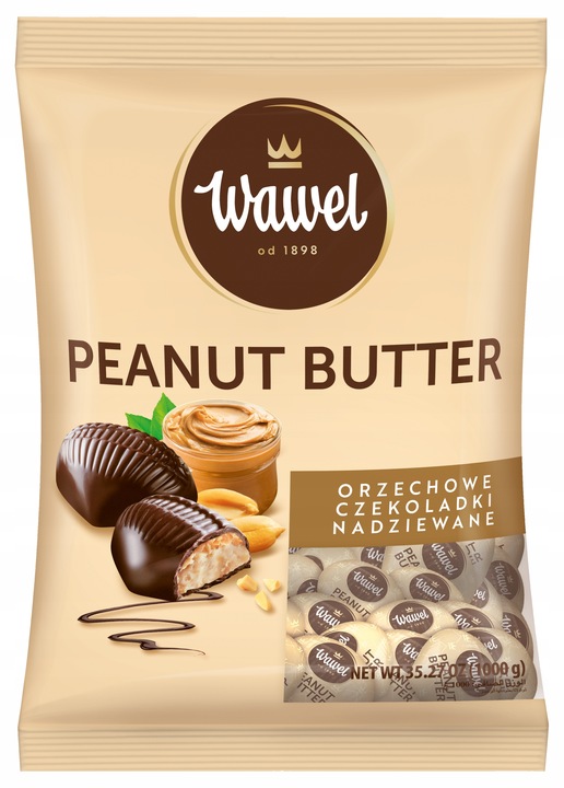 Czekoladki nadziewane Orzechowe Peanutt Butter Wawel 1kg