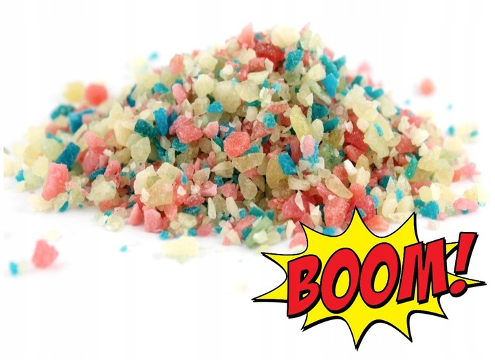 CUKIER STRZELAJĄCY POSYPKA STRZELAJĄCA MUSUJĄCA KOLOROWA MIX 50g