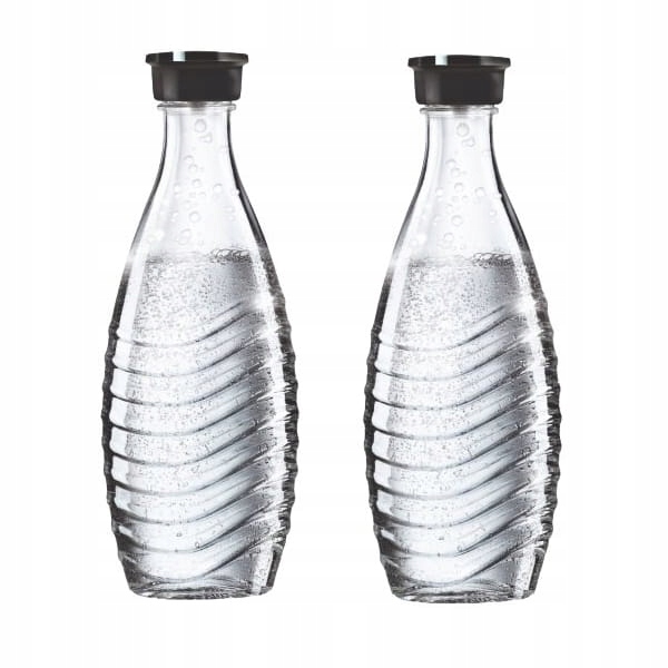 2 szklane butelki karafki SodaStream Kompatybilne tylko z Crystal 0,6L