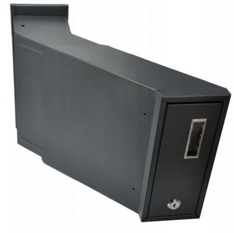 SKRZYNKA NA LISTY POCZTĘ PRZELOTOWA DO MURU DWUSTRONNA ANTRACYT + 3