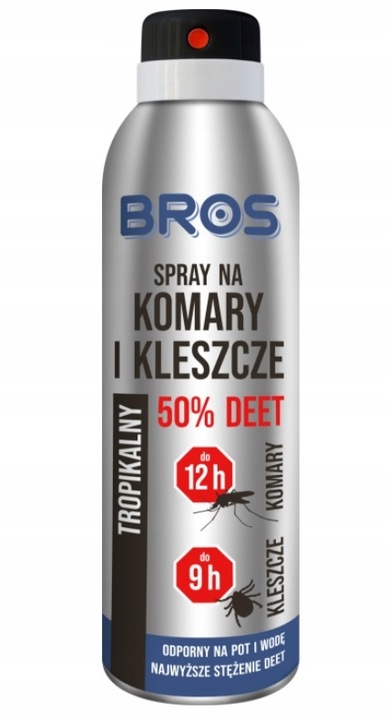 Spray Bros na komary i kleszcze 50% DEET 180 ml