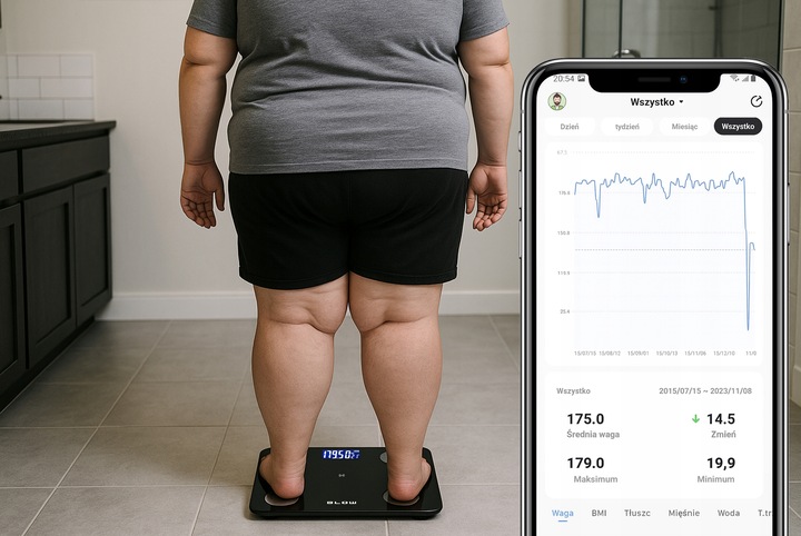 PRECYZYJNA WAGA ŁAZIENKOWA ANALITYCZNA SMART 180KG ELEKTRONICZNA 25w1