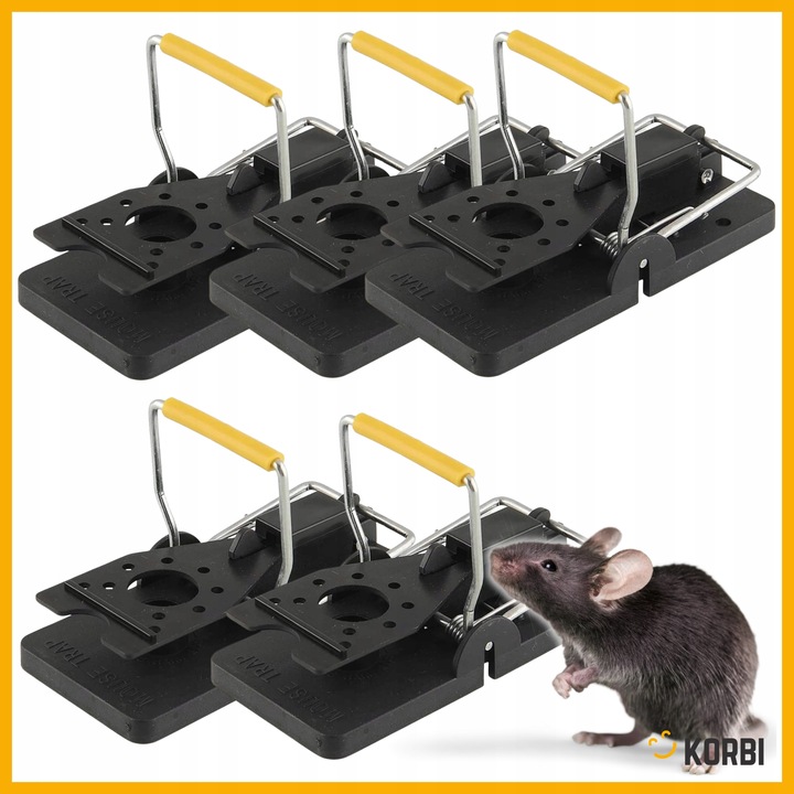 10x SILNA KLASYCZNA PUŁAPKA ŁAPKA NA MYSZY SZCZURY GRYZONIE MYSZOŁAPKA