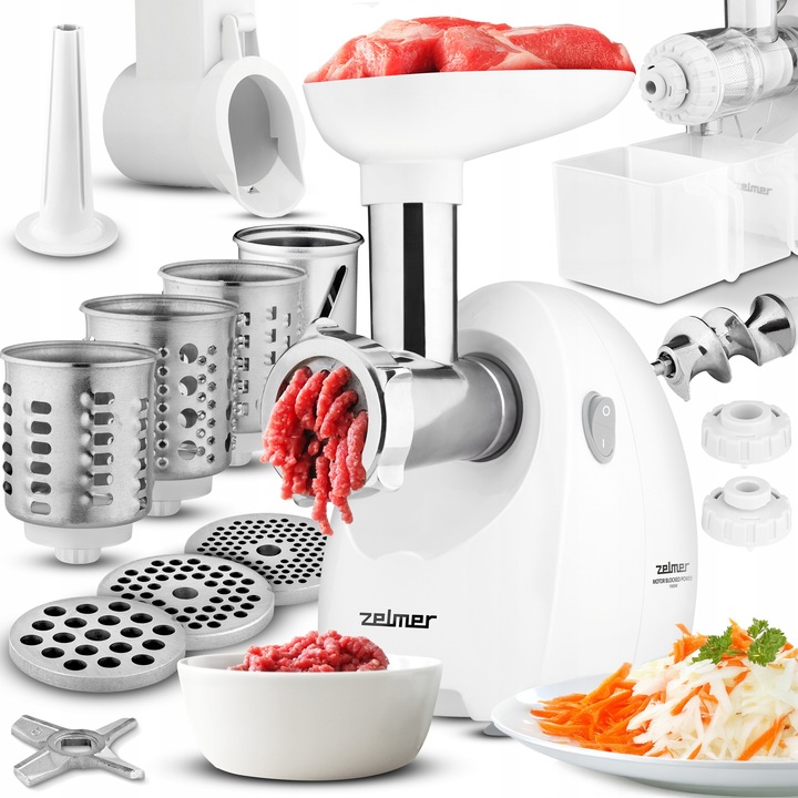 MASZYNKA DO MIELENIA MIĘSA ZELMER SZATKOWNICA WYCISKARKA WOLNOOBROTOWA