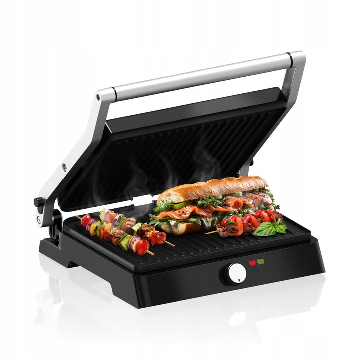 Grill elektryczny VERTENZ opiekacz do kanapek toster stal nierdzewna