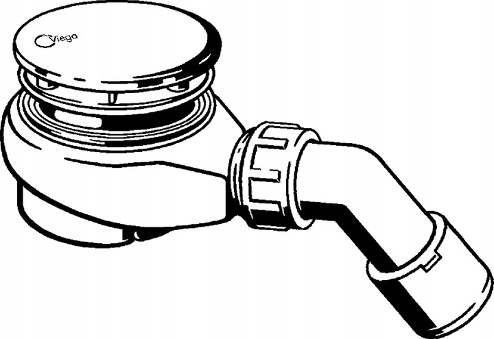 Syfon brodzikowy VIEGA TEMPOPLEX 90mm, chrom 703394