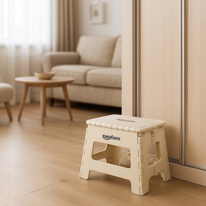 TABORET STOŁEK SKŁADANY ANTYPOŚLIZGOWY KRZESŁO PODEST SCHODEK 150KG