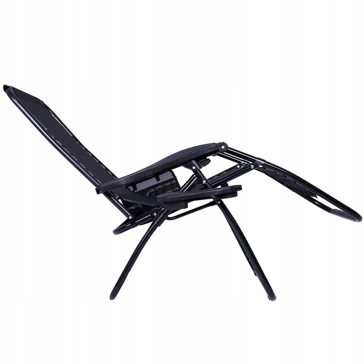 LEŻAK OGRODOWY PLAŻOWY FOTEL SKŁADANY ZERO GRAVITY TURYSTYCZNY KRZESŁO 2w1