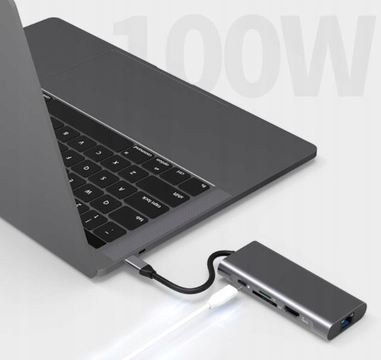 HUB PRZEJŚCIÓWKA USB-C 9W1 Adapter HDMI USB Thunderbolt do Macbook Pro Air