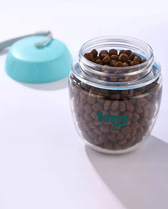 Butelka na Wodę Karmę dla Psa Poidło 2w1 Bidon Turystyczny Miseczka Podróż