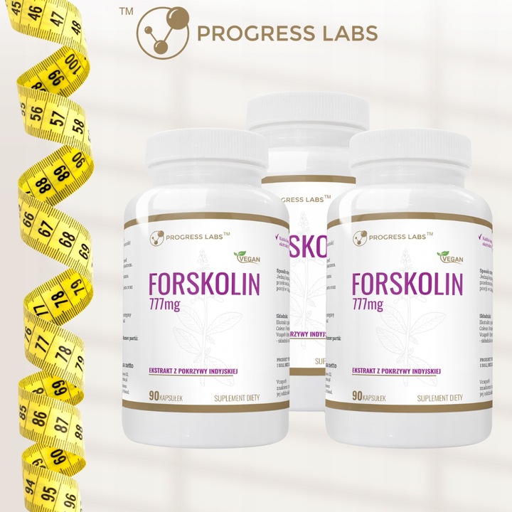 Forskolin 777mg SPALACZ TŁUSZCZU WAGA POKRZYWA INDYJSKA FORKOLINA 270 kap